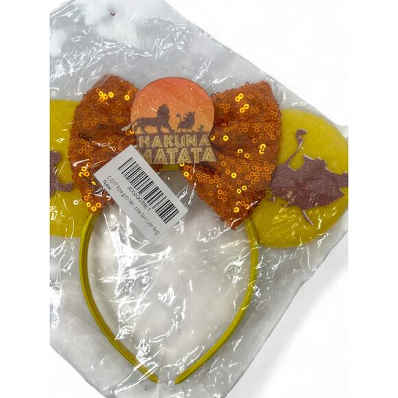 Lion King Mickey ears headband Sequin Hakuna Matata Disney Minnie Bow0 - Picture 2 of 3